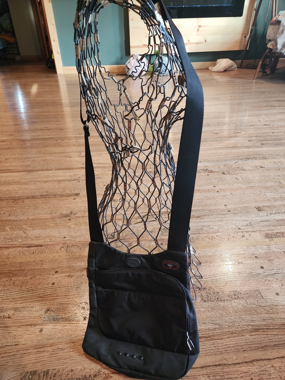 Tumi T-Tech ballistic nylon black sling crossbody bag